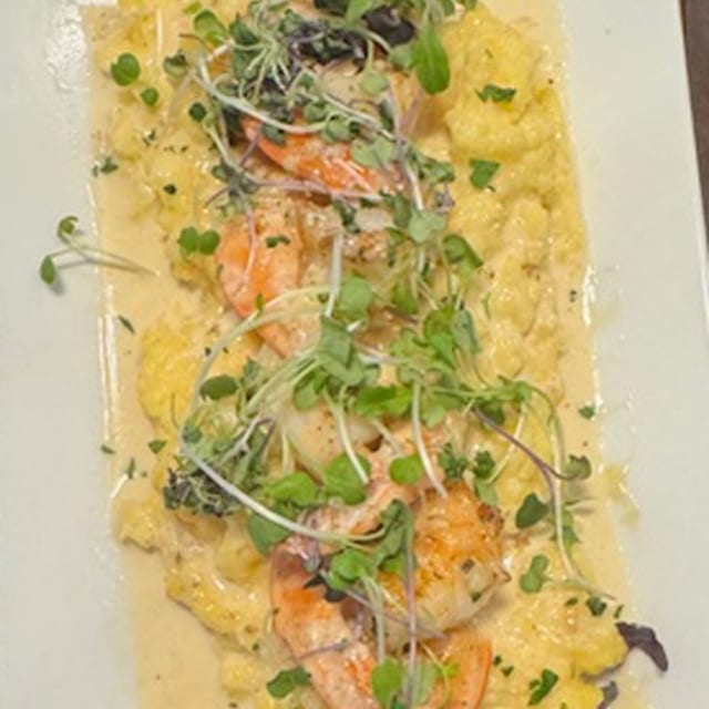 POLENTA CON GAMBERI.