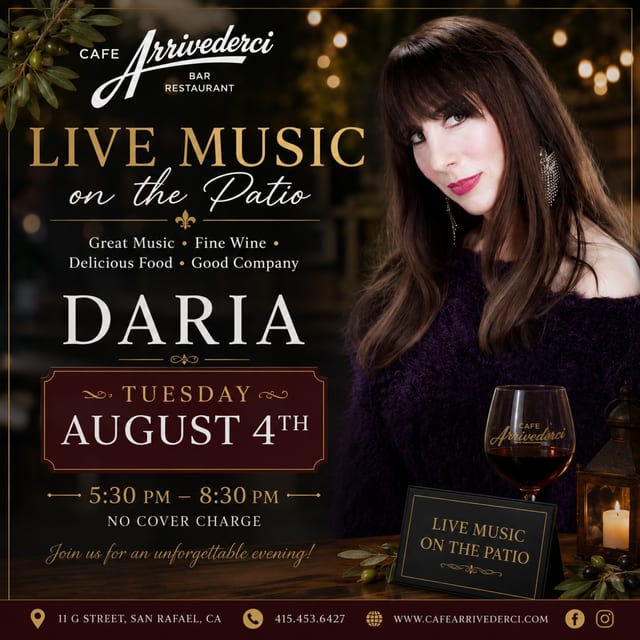🎶 Live Music on the Patio Featuring Daria