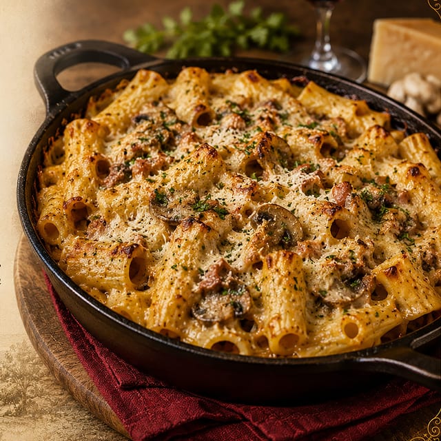 Rigatoni alla Castellana.