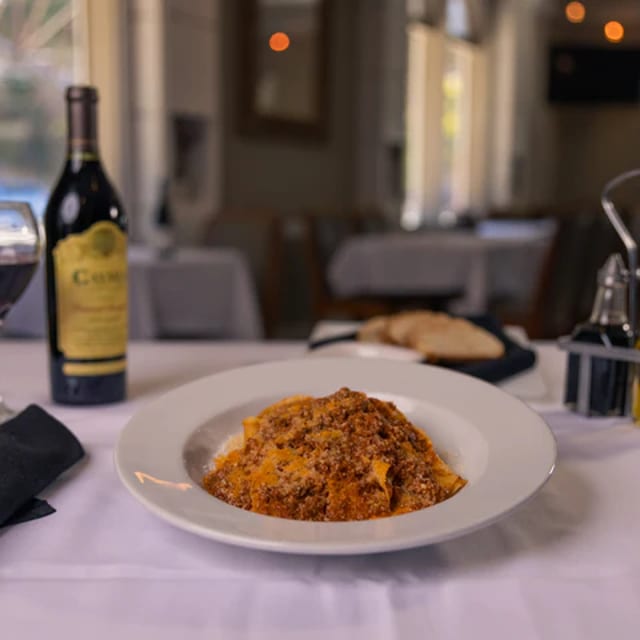 Pappardelle Bolognese.